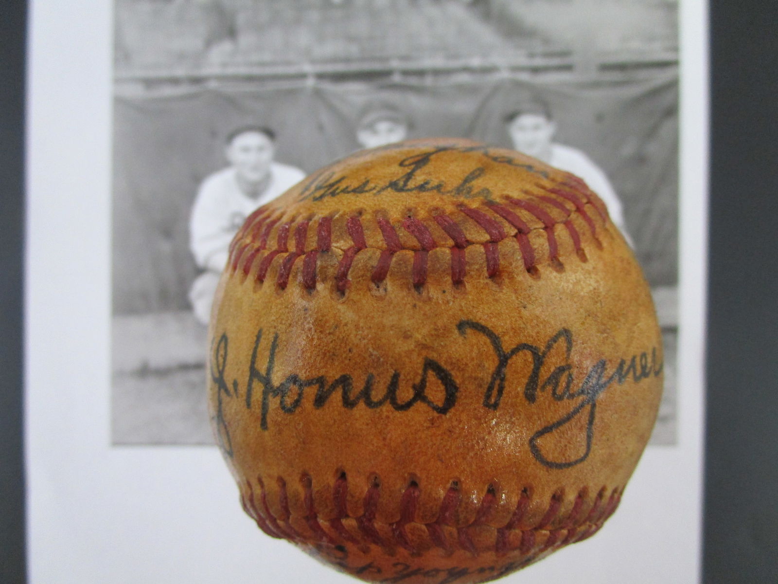 1938 Pittsburgh Pirates Team Signed Baseball with Certificate (1 of 6)