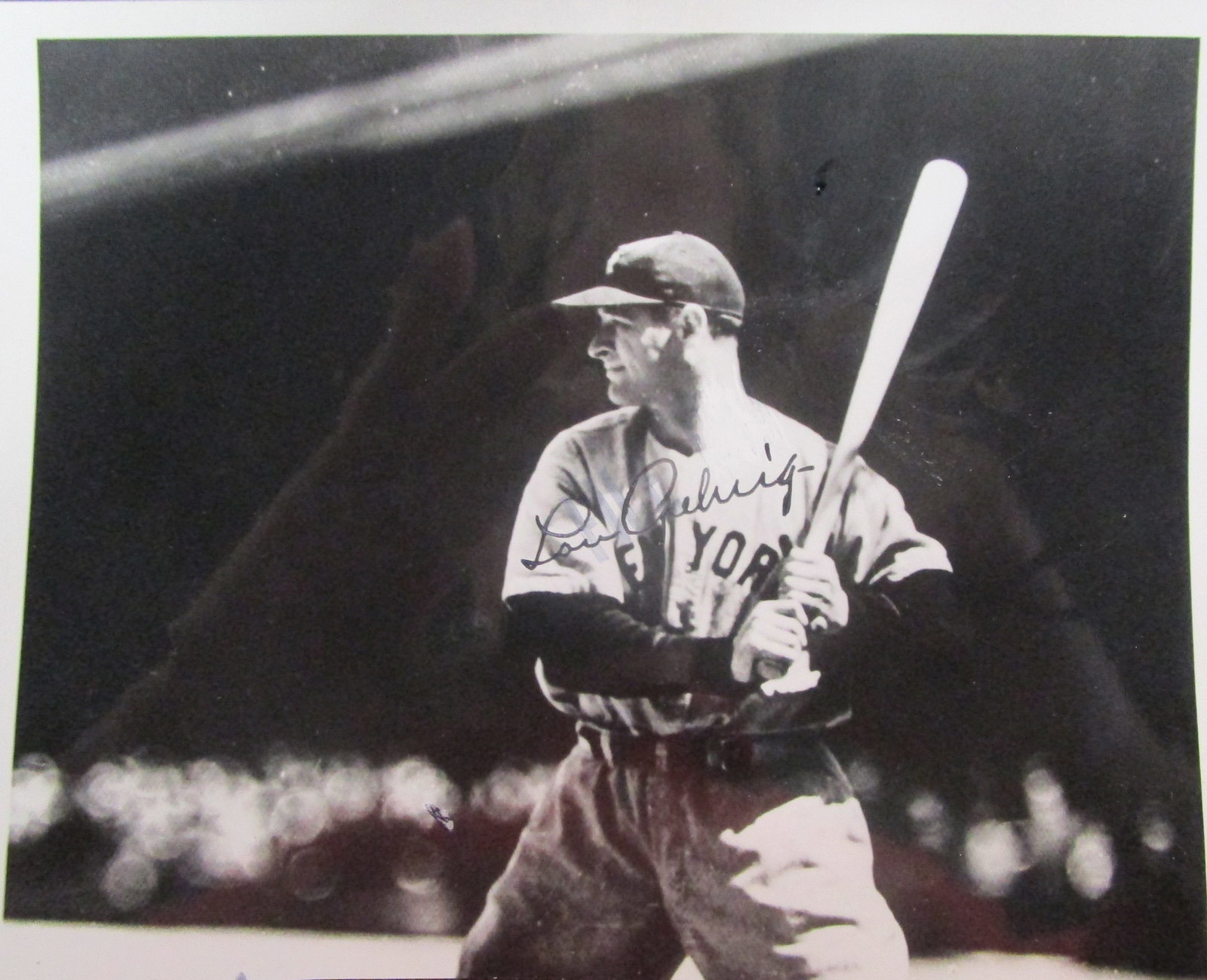 Lou Gehrig Signed 8" x 6" Photograph with Certificate of Authenticity (1 of 1)