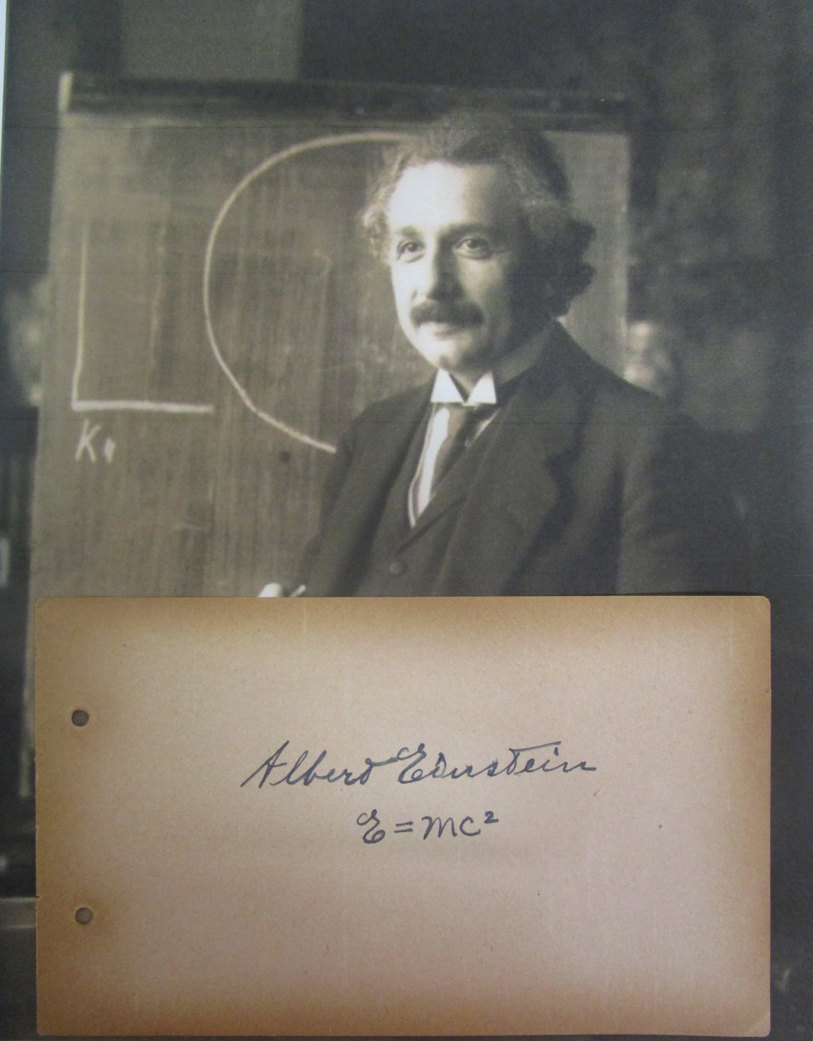 Albert Einstein Signed Album Book Page with Certificate (1 of 1)