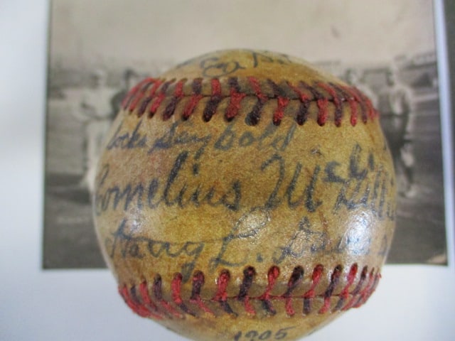 1905 Philadelphia Athletics Team Signed Baseball Featuring Connie Mack, Eddie Plank, and Chief Bend (1 of 6)