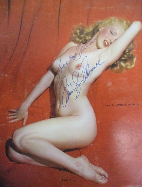 Marilyn Monroe Signed Golden Dreams Calendar Photo – Inscribed “Love and Kisses”: Marilyn Monroe Signed Golden Dreams Calendar Photo – Inscribed “Love and Kisses” – 8” x 10” with Certificate of Authenticity.Offered is a stunning and iconic 8” x 10&rdqu