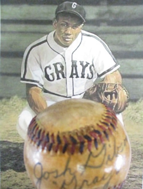 Josh Gibson Signed Official League Baseball with Certificate (1 of 3)