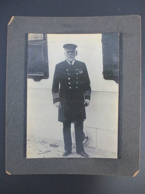 RMS Titanic Rare Captain E.J. Smith Original 1912 Brown Brothers Cabinet Photo (1 of 1)