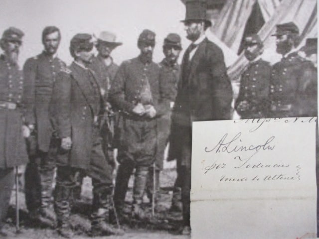 Authentic Abraham Lincoln Signed Partial Document – Cut Signature with Certificate (1 of 2)