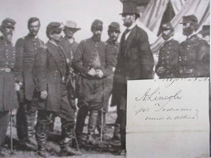 Authentic Abraham Lincoln Signed Partial Document – Cut Signature with Certificate: Authentic Abraham Lincoln Signed Partial Document – Cut Signature with Certificate.Presented is an exceptionally rare cut signature from President Abraham Lincoln, taken from an original partial doc