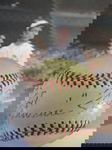 Jimmie Fox Single Signed 1951 OAL William Harridge Baseball: "Enjoy FREE shipping on all items in this auction!"Jimmie Fox Single Signed 1951 OAL William Harridge Baseball. Jimmie Foxx Signed 1951 Official American League Baseball – William American League ba