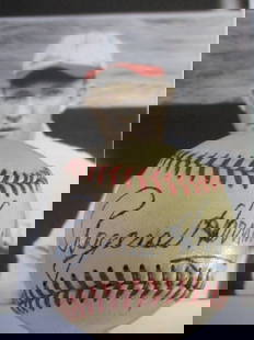 Rogers Hornby Single signed 1951 OAL William Harridge Baseball: "Enjoy FREE shipping on all items in this auction!"Rogers Hornby Single signed 1951 OAL William Harridge Baseball.Rogers Hornsby Signed 1951 Official American League Baseball – William Harridge Pres