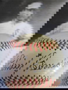 "Chief" Bender Single Signed 1951 OAL William Harridge Baseball: "Enjoy FREE shipping on all items in this auction!""Chief" Bender Single Signed 1951 OAL William Harridge Baseball.Chief Bender Single-Signed 1951 Official American League Baseball – Hall of Fame Si