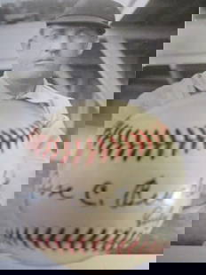 Jesse C Burkett Single Signed 1951 OAL Baseball William Harridge President: Jesse C Burkett Single Signed 1951 OAL Baseball William Harridge President.Jesse Burkett Signed 1951 Official American League Baseball – William Harridge President with CRAOffered is a rare and hist