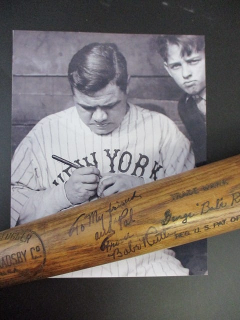 Babe Ruth Signed Game-Used Hillerich & Bradsby Baseball Bat Inscribed "To My Friend and Pal" (1 of 6)