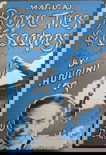 Harry Houdini Signed Book Magical Rope Ties and Escapes with Certificate: "Enjoy FREE shipping on all items in this auction!"Harry Houdini Signed Book Magical Rope Ties and Escapes with Certificate.Offered here is an extraordinary piece of magic history — a copy of Magica