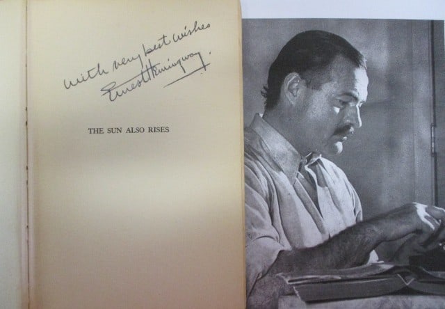 Ernest Hemingway Signed The Sun Also Rises First Edition with Certificate of Authenticity (1 of 3)
