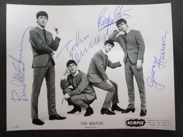 The Beatles Signed NEMPIX "NEMPOSE No. 2" Photograph with Certificate (1 of 1)