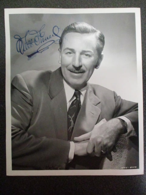 Walt Disney Signed 8” x 10” Photograph Dated March 1953 with Certificate (1 of 2)