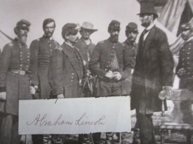 Abraham Lincoln Signed Partial Cut Document with Certificate (1 of 2)
