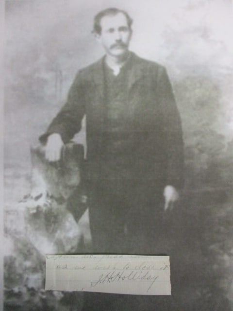 Exceptionally Rare Doc Holliday Signed Partial Cut Document with Certificate of Authenticity (1 of 2)