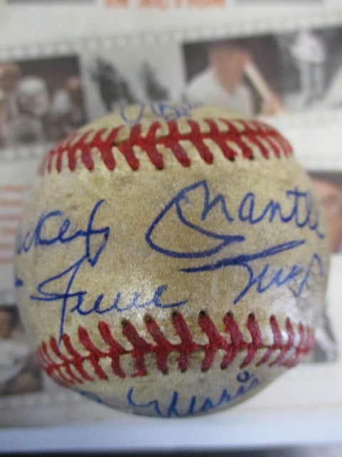 Mickey Mantle, Joe DiMaggio, Ted Williams, Willie Mays & Roger Maris Signed Spalding Baseball with (1 of 4)