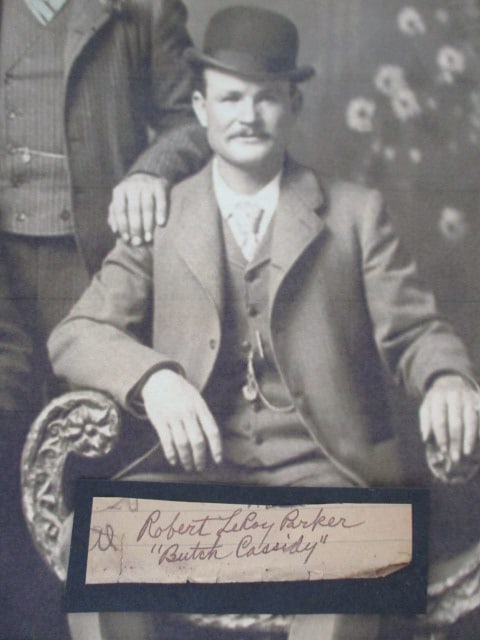 Robert Leroy Parker a.k.a. Butch Cassidy Signed Partial Cut Document with Certificate of Authenticit (1 of 2)