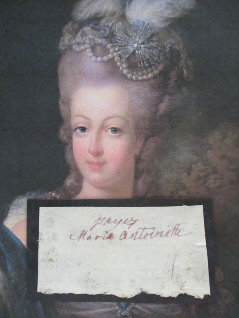 Marie Antoinette Signed Partial Cut Document with Certificate of Authenticity (1 of 2)