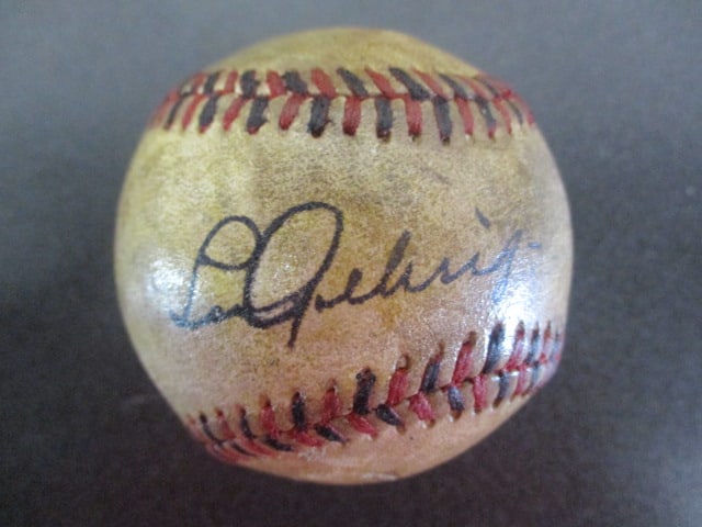 Lou Gehrig Signed Official Reach Baseball (1 of 2)