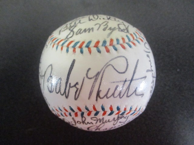 1932 New York Yankees Team Signed Period Official League Baseball (1 of 7)