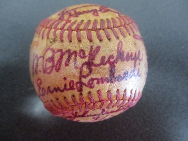 1939 Cincinnati Reds Team Signed Baseball (1 of 6)