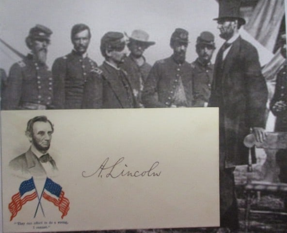 Abraham Lincoln – Signed Presidential Envelope with Certificate (1 of 2)