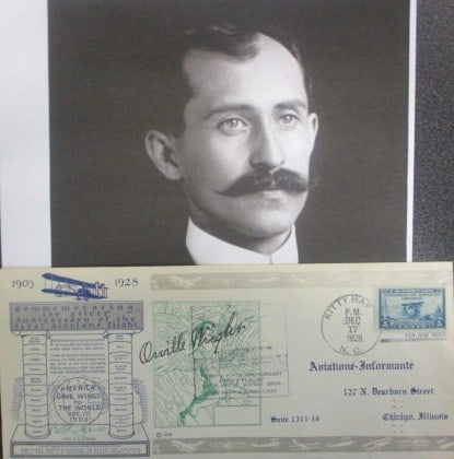 Orville Wright Signed Commemorative Envelope – Silver Anniversary of the First Airplane Flight (1 of 3)