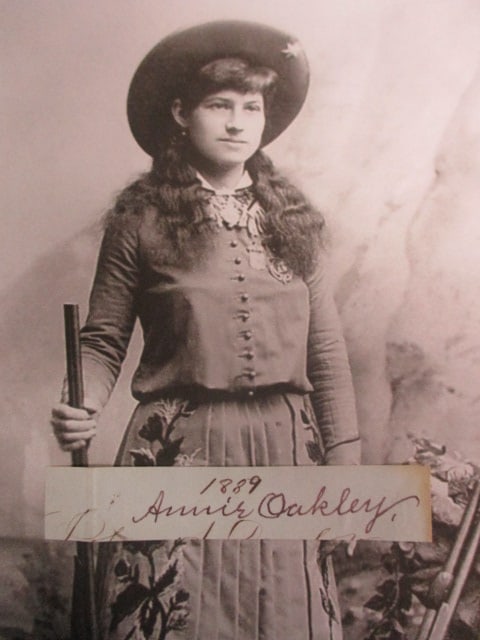 Annie Oakley Signed Partial Cut Document with Certificate (1 of 2)