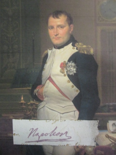 Napoleon Bonaparte Signed Partial Cut Document with Certificate (1 of 3)