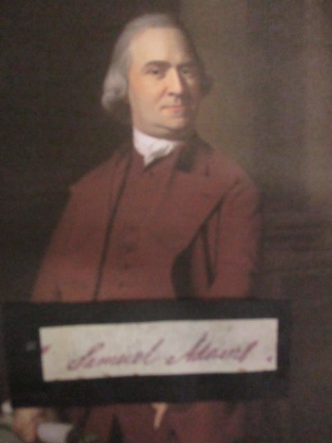 Samuel Adams Signed Partial Cut Document with Certificate (1 of 2)