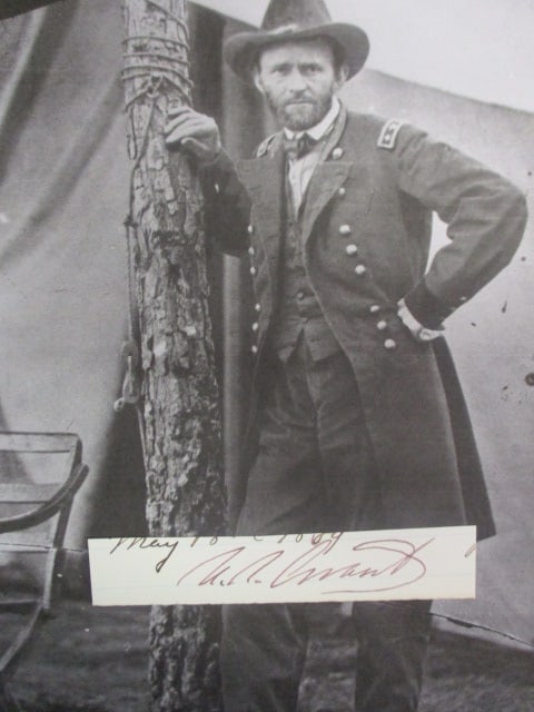 Ulysses S. Grant Signed Partial Cut Document with Certificate (1 of 2)