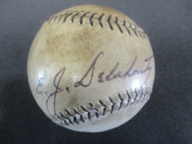 Big Ed Delahanty Signed Official League Baseball with Certificate of Authenticity (1 of 3)