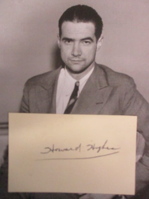 Howard Hughes Signed Cut Signature with Certificate (1 of 2)