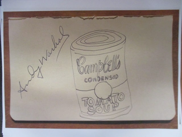 Andy Warhol Signed Album Book Page (1 of 1)