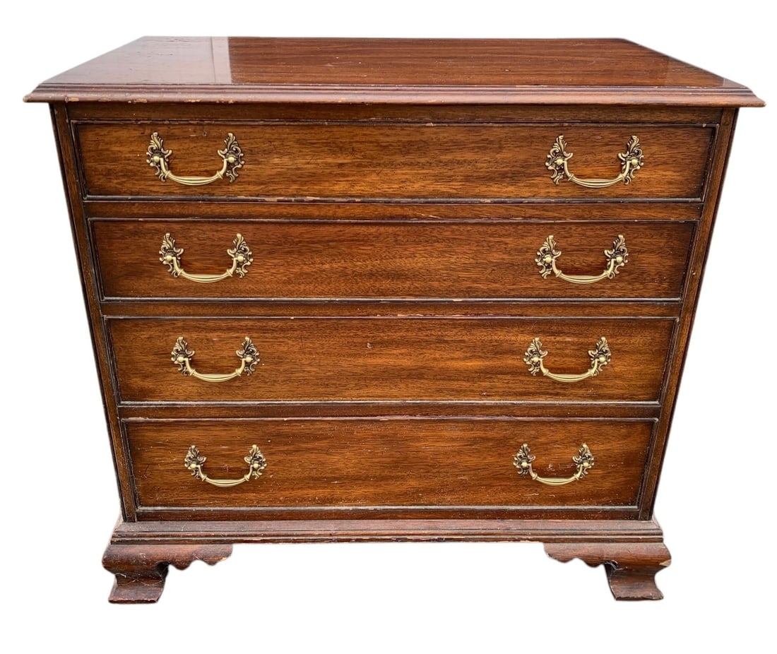 Vintage Henkel Harris Chippendale Style Mahogany Chest Of Drawers - #FF (1 of 18)