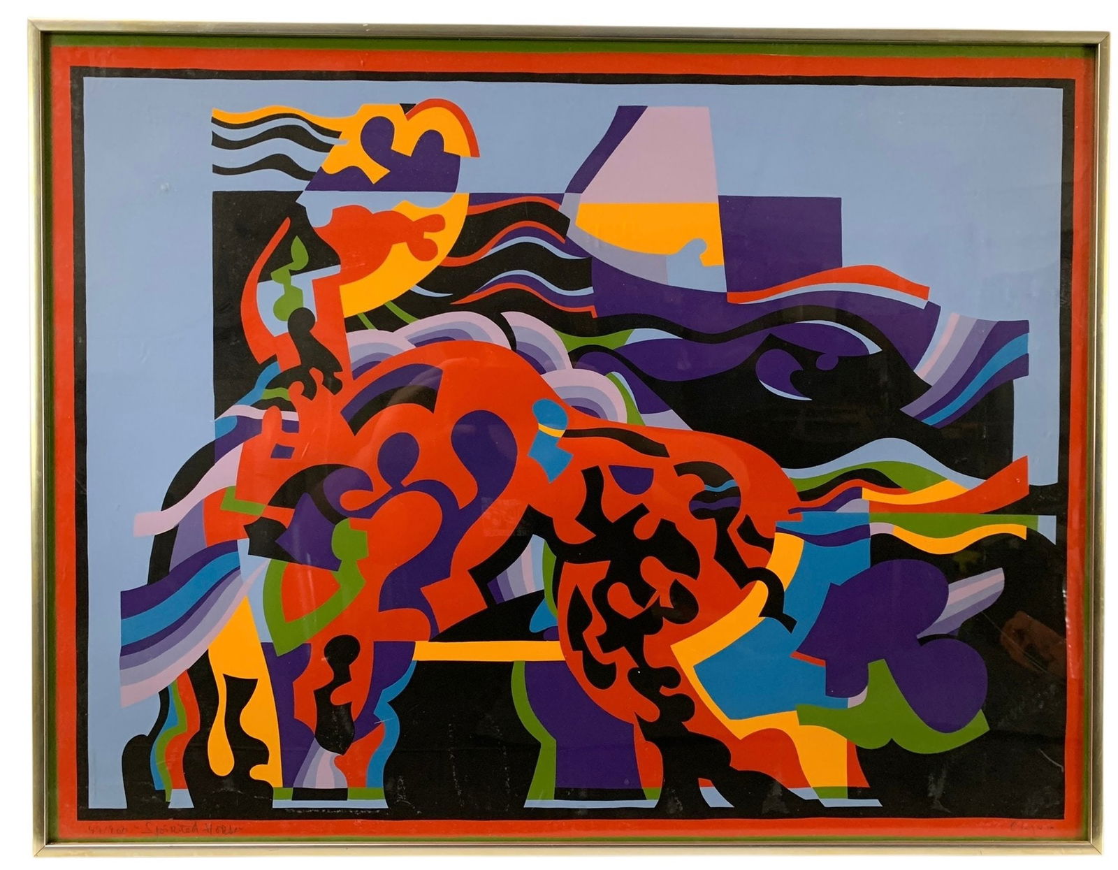 Jacques CINQUIN (France, 1942-2019) Signed Lithograph, SPIRITED HORSE - #2 (1 of 9)