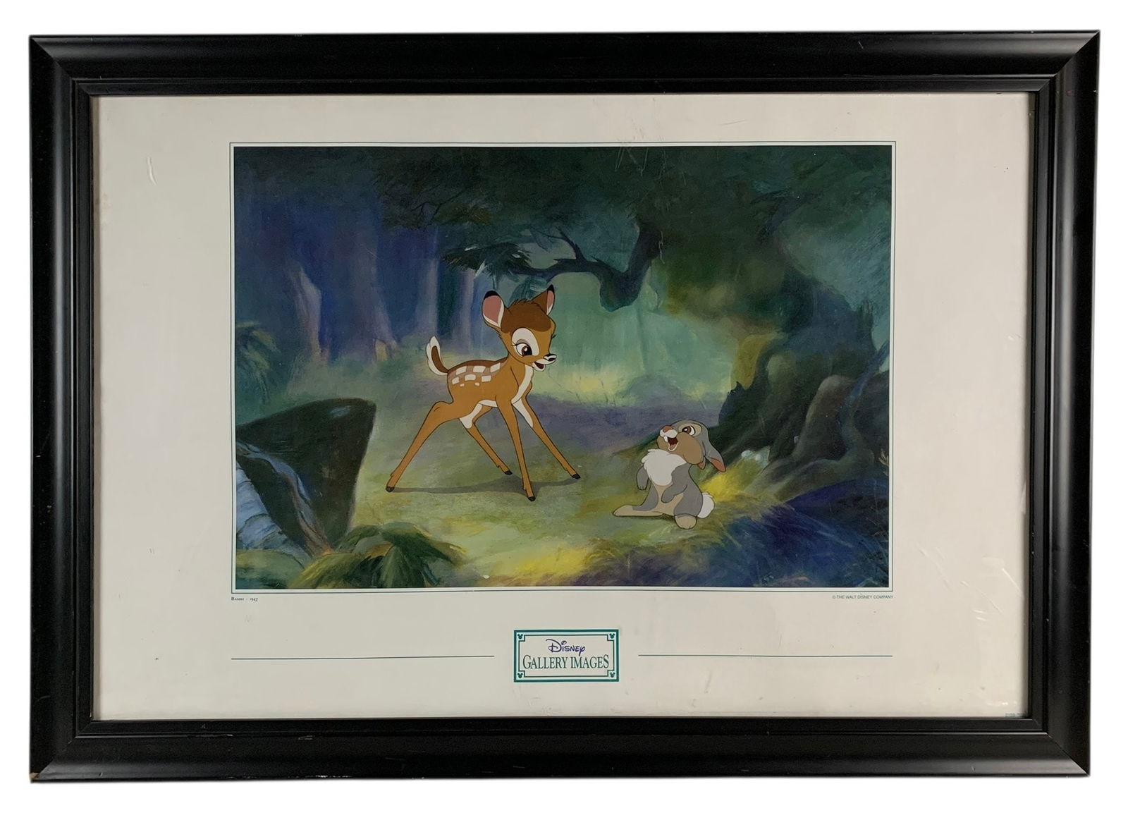 Bambi 1942 The Walt Disney Company Offset Lithograph Poster, Framed - #SW-5 (1 of 9)
