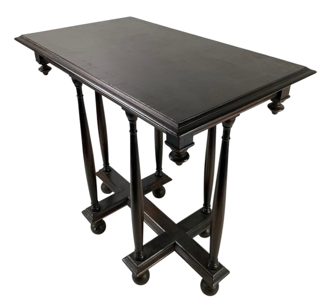 Louis XVI Style Ebonized Side Table - #FF (1 of 10)