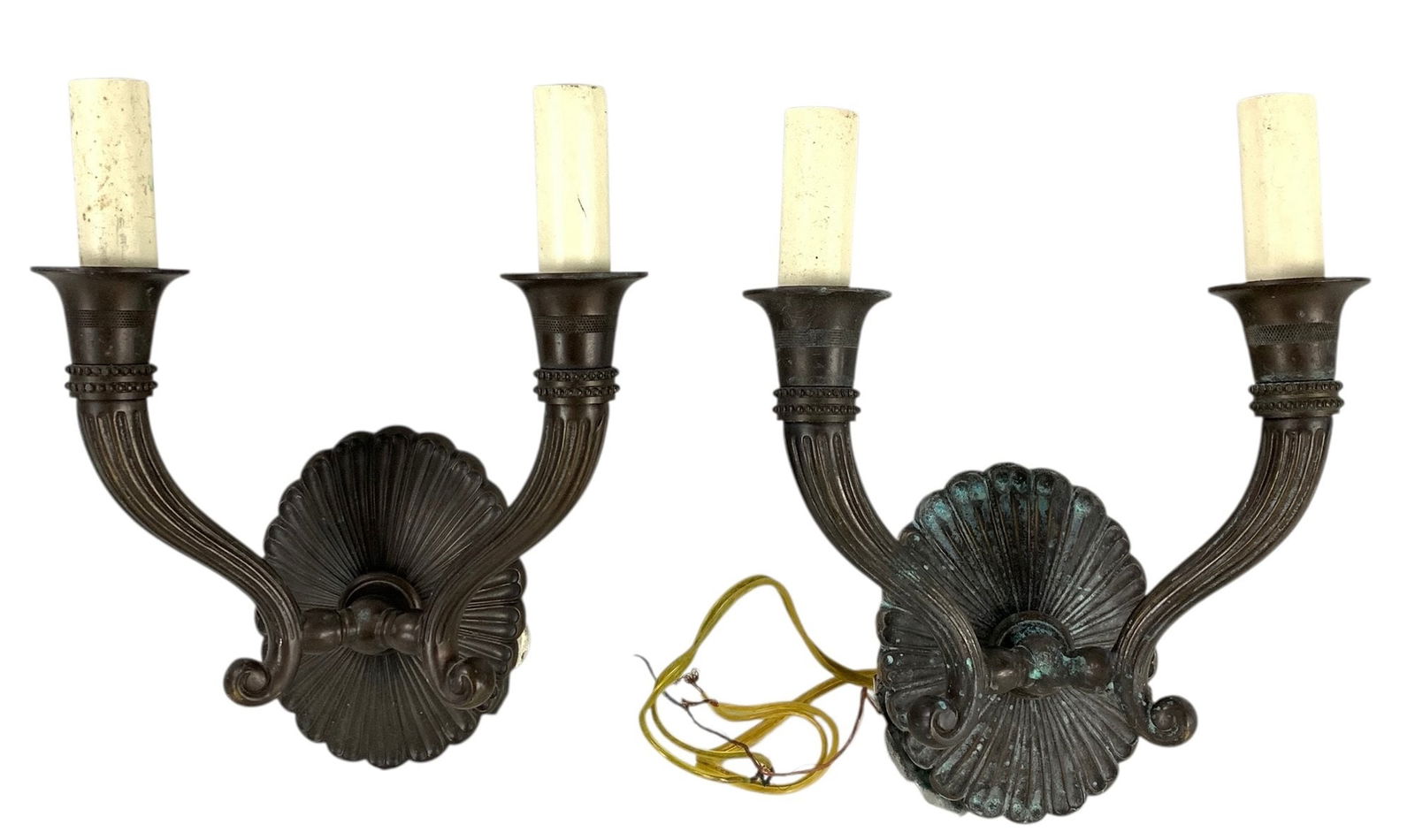 Vaughan Designs Sudbury Double Arm Wall Lights, Cast Brass, Bronze Finish - #S13-1 (1 of 5)