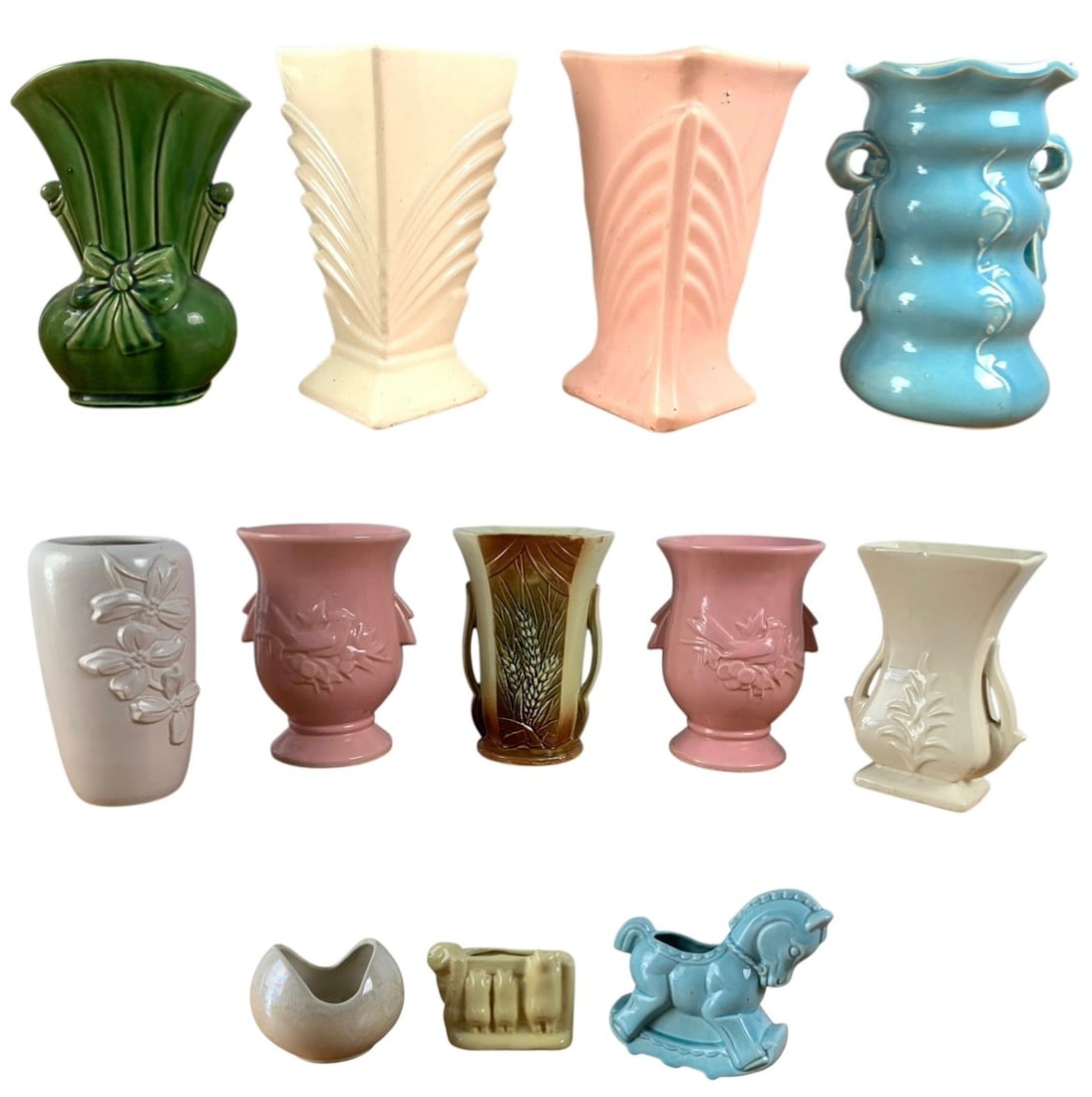 Collection Of McCoy Pottery Vases & Planters - #S8-1 (1 of 13)