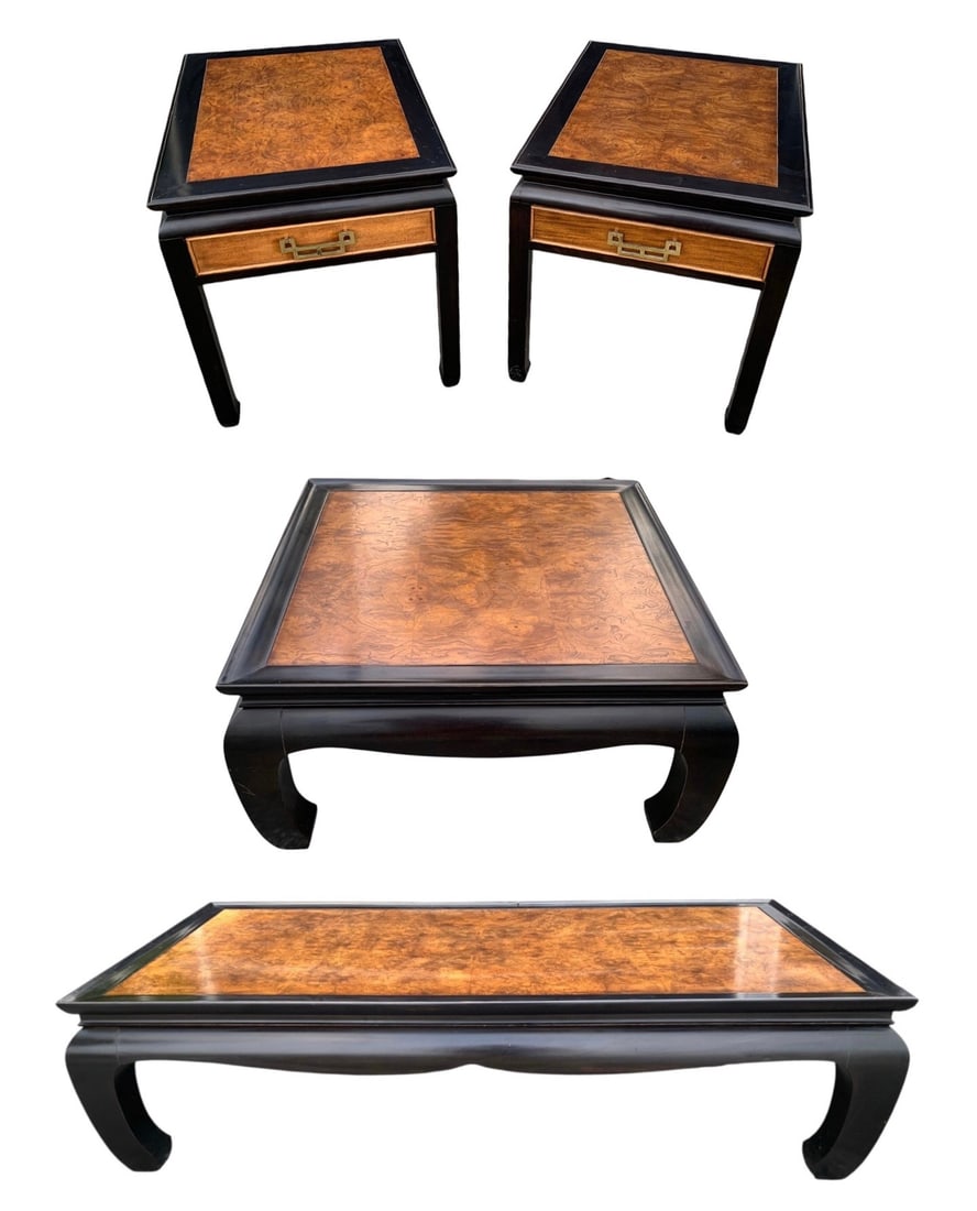 Century Furniture Burl Coffee Table & Side Table - BR&FF (1 of 15)