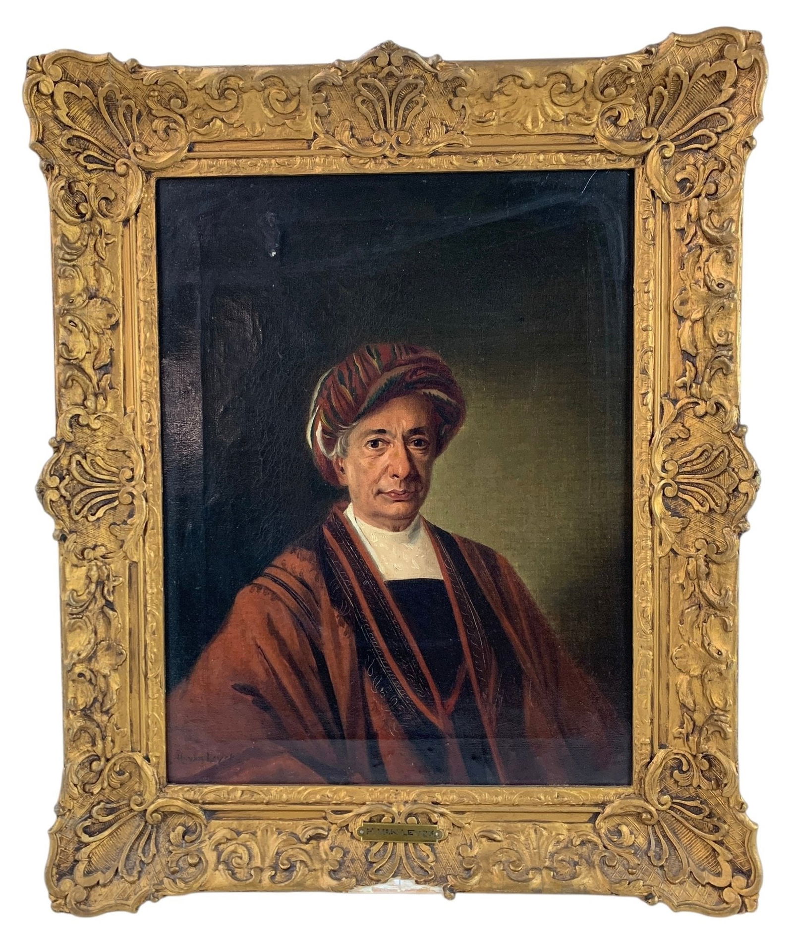 H. Van Leyck Signed Oil On Canvas Portrait Of A Gentleman - #BTRM (1 of 9)