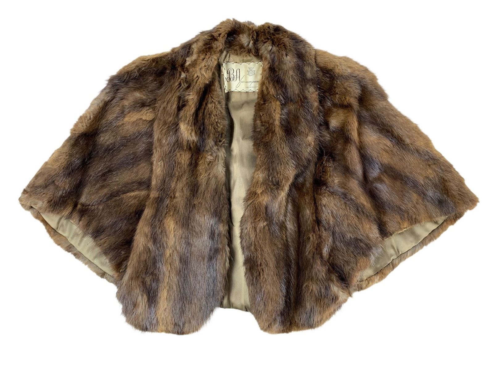 Vintage Genuine Mink Fur Stole, BA Fur Company, Nassau NY - #S1-4 (1 of 6)