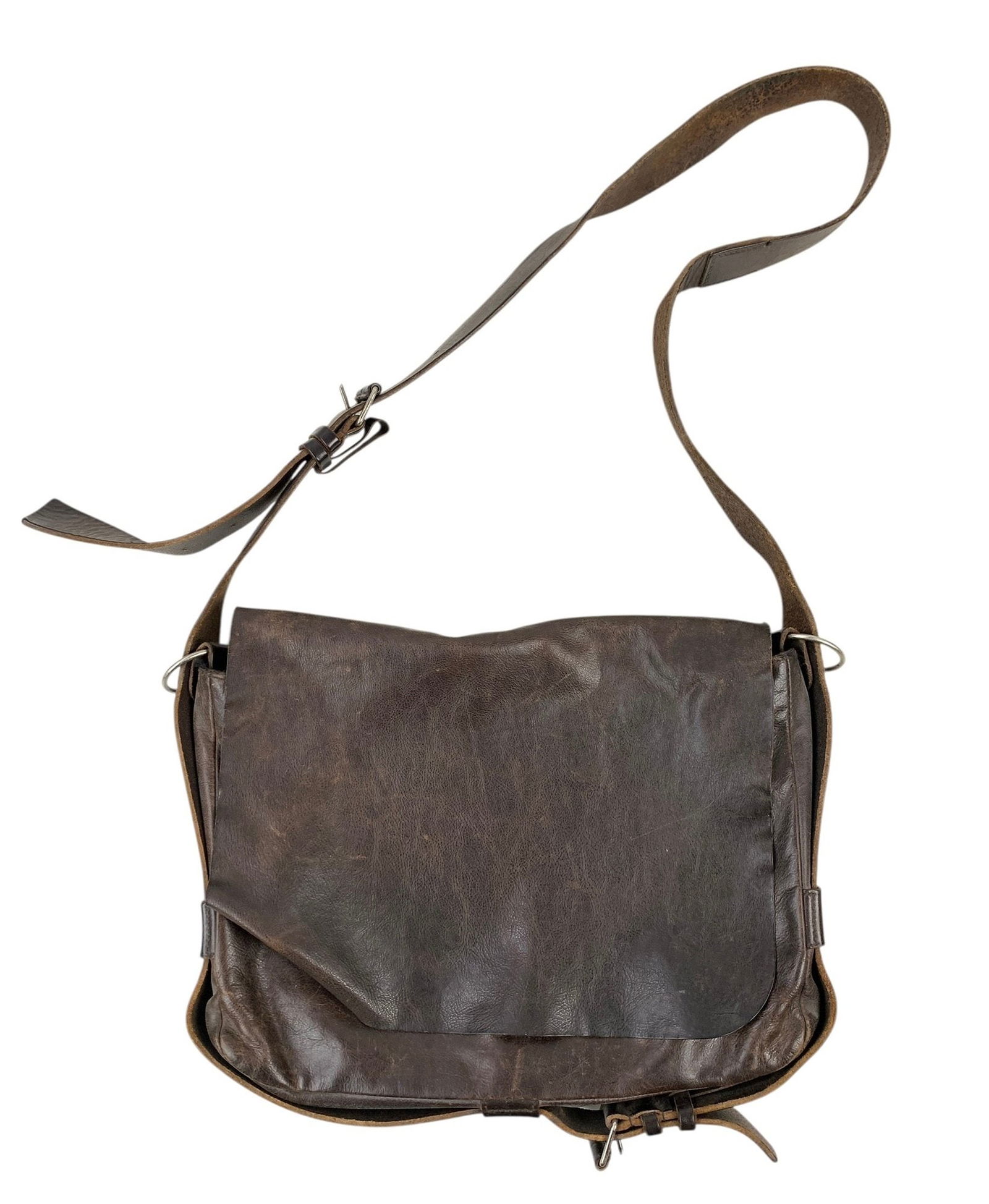 Balenciaga Calfskin Leather Messenger Crossbody Bag (Made In Italy) - #S19-2 (1 of 11)