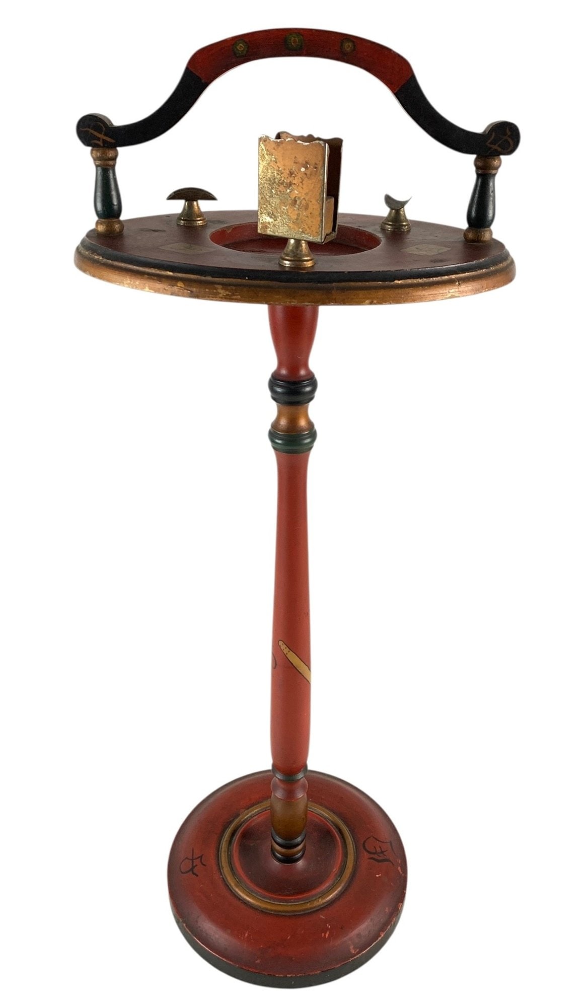 Antique Mahjong Smoking Stand By H.T. Cushman Mfg. Co., Vermont - #S5-5 (1 of 10)