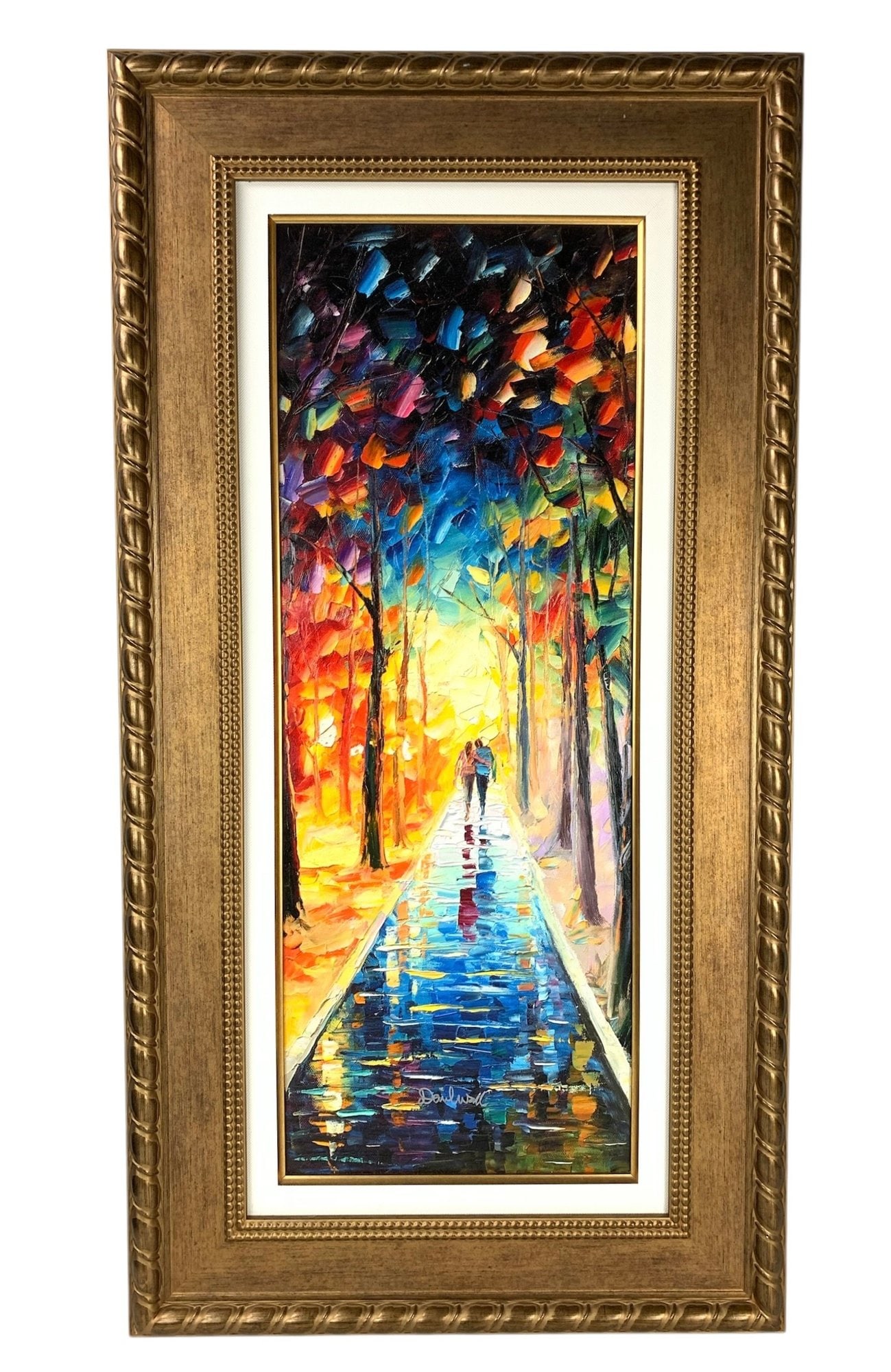 Daniel Wall Giclee On Canvas With Hand Embellishment, Long Lasting Love - #SW-10: Signed on the lower center. Limited Edition No. 41/130 written on verso. Frame Measurement: 41-3/4"H x 21-3/4"W LOCAL PICK-UP: SATURDAY, FEBRUARY 21ST FROM 11AM-3PM. LOCATION: 35 MECHANIC STREET, AMEN