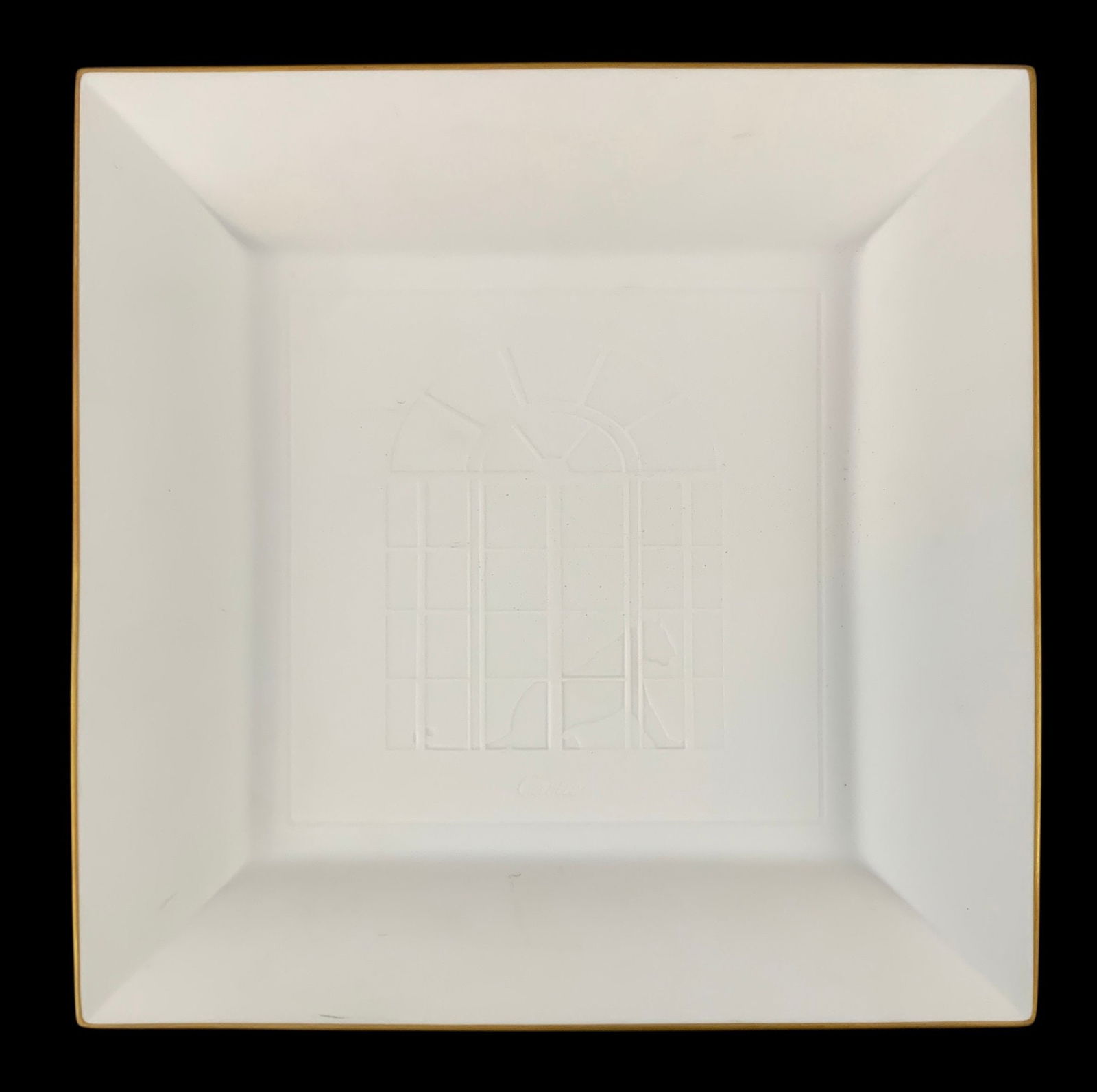 Cartier Panthere Bisque Porcelain Tray (Made In France) - #S10-2 (1 of 8)