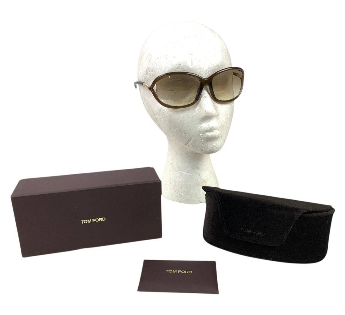 Tom Ford Jennifer Sunglasses (Made In Italy) - #FS-7: Includes original box, case and authenticity card. Condition: small scratches noted (see photo #6). LOCAL PICK-UP: SATURDAY, FEBRUARY 21ST FROM 11AM-3PM. LOCATION: 35 MECHANIC STREET, AMENIA, NY 12501