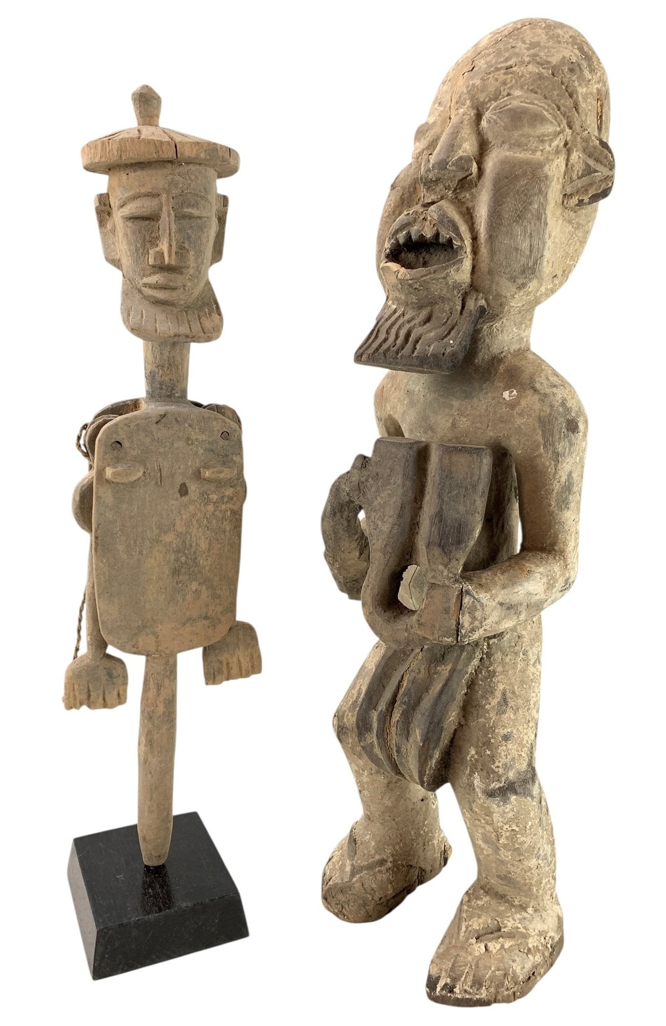 Carved Wood African Bamana Tribe Puppet & African Male Standing Figure - #S20-3 (1 of 8)